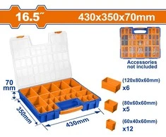 Wadfow Plastic organizer 430x350x70mm 16.5"