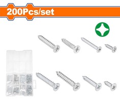 Wadfow Self-tapping screw ZH set 200 pcs