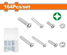 Wadfow Threaded screw set 164 pcs