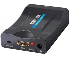 Šakotuvas Winner Group WG - Audio video konvertor SCART na HDMI, juoda