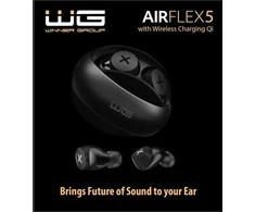 „Winner Group WG“ – „Bluetooth“ ausinės WG AirFlex 5, ENC, Qi palaikymas, juodos