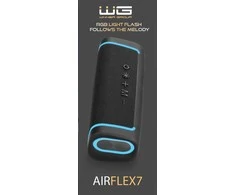 „Winner Group WG“ – „Bluetooth“ garsiakalbis WG AirFlex7, 10 W, TWS, LED, juodas