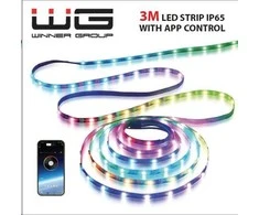 „Winner Group WG“ – išmanioji LED juosta WG18, 3 metrai, su programėle, IP 65, USB-A