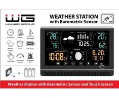 „Winner Group WG“ – meteorologinė stotelė WG3 su lauko jutikliu, juoda