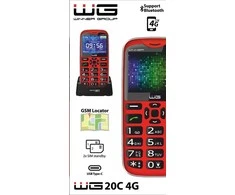 Winner Group NUGALĖTOJŲ GRUPĖS WG20C 4G RAUDONAS TELEFONAS