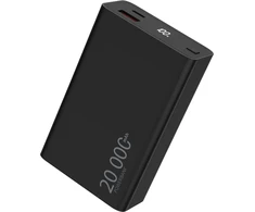 Winner Group WG - Išorinė baterija 20000 mAh, USB-C PD 20W + USB-A QC 22.5W, juoda