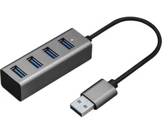 Pelė YHB 4300 metalinis šakotuvas 4xUSB 3.0 YENKEE