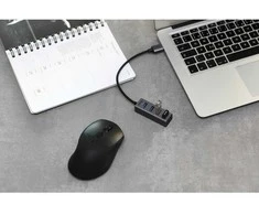 Pelė YHB 4300 metalinis šakotuvas 4xUSB 3.0 YENKEE