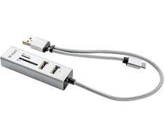HUB USB Yenkee YHC 103SR USB C OTG HUB + skaitytuvas YENKEE