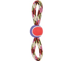 ZOLUX Zabaw.sznur.d/psa su kamuoliuku tenis.ósemka 36cm
