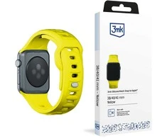 3MK silikoninis laikrodžio dirželis geltona/yellowdla Apple Watch 38/40/41mm