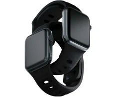 3MK silikoninis laikrodžio dirželis, juodas, skirtas „Apple Watch“ 42/44/45/49 mm