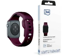 3MK silikoninis laikrodžio dirželis, šilkmedžio spalvos, skirtas „Apple Watch“ 42/44/45/49 mm