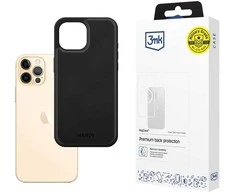 3Mk Telefono dėklas juodas, suderinamas su iPhone 12 / 12 Pro