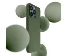 Dėklas Apple iPhone 13 Pro Max – 3mk Hardy Silicone MagCase Alpine Žalias