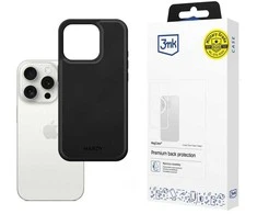 Dėklas 3mk apsauginis dangtelis HARDY Apple Silky Leather MagCase, skirtas Apple iPhone 15 Pro Max