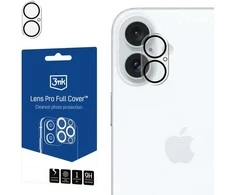 Apsauginis stikliukas kamerai 3mk Lens Pro Apple iPhone 16/16 Plus juodas