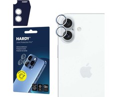 3mk Hardy Lens Protection Pro Kameros apsauga with Sidabrinis Frame Apple iPhone 16 / 16 Plus