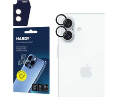 3mk Hardy Lens Protection Pro Kameros apsauga with Juodas Frame Apple iPhone 16 / 16 Plus