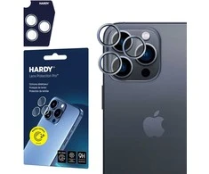 3mk Hardy Lens Protection Pro Kameros apsauga with Sidabrinis Frame Apple iPhone 16 Pro / 16 Pro Max