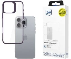 3MK SatinArmor+ Apple iPhone 16 Pro Max 6.9" dėklas telefonui violetinės spalvos Military Grade