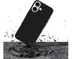 Dėklas 3MK Silicone dėklas skirtas Apple iPhone 17 juodos spalvos