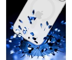 Dėklas 3Mk apsauga 3mk dūmų spalvos „MagCase“, skirtas „iPhone 17 Pro Max“ – juodas pusiau permatomas