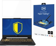 Štai vertimas: **3Mk Protection ASUS TUF Gaming F15 - iki 17" 3mk Paper Feeling** **Paaiškinimas:** - „3Mk Protection" – paliekama kaip prekės ženklas (3mk Protection yra gamintojo pavadinimas). - „ASUS TUF Gaming F15" – modelio pavadinimas, neverčiamas. - „iki 17"" – verčiama „iki 17 colių" arba paliekama „iki 17"" – priklausomai nuo konteksto. Kadangi matavimo vienetai turi būti išsaugoti, palikčiau „iki 17"". - „3mk Paper Feeling" – prekės ženklo / serijos pavadinimas, paliekamas. Kadangi įvestis labai trumpa ir sudaryta tik iš prekės ženklų bei modelio pavadinimų, vertimas praktiškai nesiskiria nuo originalo, išskyrus tai, kad nieko lenkiško čia nėra. Tekstas jau yra lietuviškas (arba tarptautinis), todėl paliekamas kaip yra. **Galutinis rezultatas:** 3Mk Protection ASUS TUF Gaming F15 - iki 17" 3mk Paper Feeling