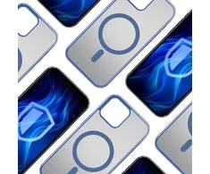 Dėklas 3MK Frosty MagCase iPhone 15 mėlynos spalvos