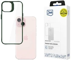 3mk Satin Armor Case+ Žalias Apple iPhone 15 - dėklas telefonui skaidrus