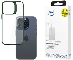 3mk Satin Armor Case+ Žalias Apple iPhone 15 Pro - dėklas telefonui skaidrus