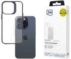 3mk Satin Armor Case+ Violetinė Apple iPhone 15 Pro Max - dėklas telefonui baltos spalvos