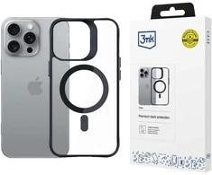 3mk Satin Armor MagCase with MagSafe Apple iPhone 16 Pro - dėklas telefonui skaidrus with dėklas telefonui juodos spalvos Frame