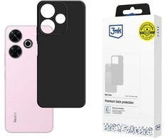 3Mk matinis dėklas Redmi 13R 5G/Redmi 13 4G juodos spalvos