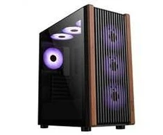 1St Cool 1stCOOL G6 Noble korpusas, vidutinio dydžio bokštas, ATX, AU, permatomas šoninis skydelis, 4x 120 mm ARGB ventiliatoriai, juodas