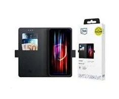 3mk Wallet with Flip Xiaomi Redmi Note 13 Pro+ - dėklas telefonui juodos spalvos