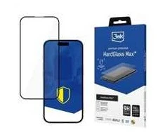 3mk HardGlass Max - Apsauginis stiklas skirtas iPhone 17 Pro (Juodas)
