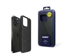 Dėklas 3mk apsauginis dangtelis HARDY MagFabric Case skirtas Apple iPhone 15 Pro, juodas