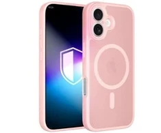 Dėklas 3MK Misty MagCase do Apple iPhone 16 rožinis