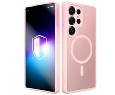 Dėklas 3MK Misty MagCase do Samsung Galaxy S25 Ultra rožinis