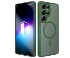 Dėklas 3MK Misty MagCase do Samsung Galaxy S25 Ultra žalia
