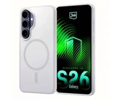 Dėklas 3mk Samsung Galaxy S26 FE - Smoke MagCase Baltas (W-3SmoMgWhi-SGS26FE)