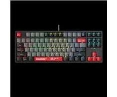 A4tech Bloody Klaviatūra S87 žaidimų klaviatūra Mechaninė laidinė raudona jungiklis CZ/SK juoda