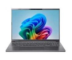 Nešiojamas kompiuteris ACER NTB Aspire 16 AI (A16-61M-R3RG), AI 7 350, 16 colių 1920 x 1200 pikselių, 32 GB, 1 TB SSD, Radeon 860M, W11 Home, plieno pilka