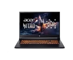 ACER NTB Nitro V 17 (ANV17-I31-774M),Core 7 240H,17.3"FHD,16GB,1TB SSD,RTX 5070,Linux,Juodas