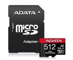 Atminties kortelė MEMORY Micro SDXC 512GB W/AD./AUSDX512GUI3V30SHA2-RA1 ADATA