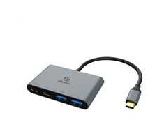 AKASA šakotuvas USB-C su 2x C tipo + 2x A tipo USB 3.2