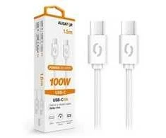 Aligatorius Duomenų kabelis POWER 5A USB-C - USB-C 1,5 m baltas