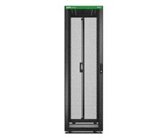 APC Easy Rack 600mm/42U/1000mm, su stogu, ratukais, kojelėmis ir 4 laikikliais, be šoninių panelių, juodas | Schneider Electric