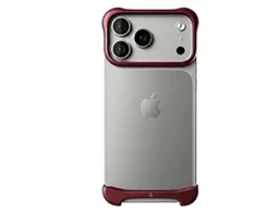Dėklas Arc Pulse - Aluminum Protective Case for iPhone 18 Pro, Matte Dark Raudona (ARC-AP-AL-MDR-APL-IP-18-PRO)